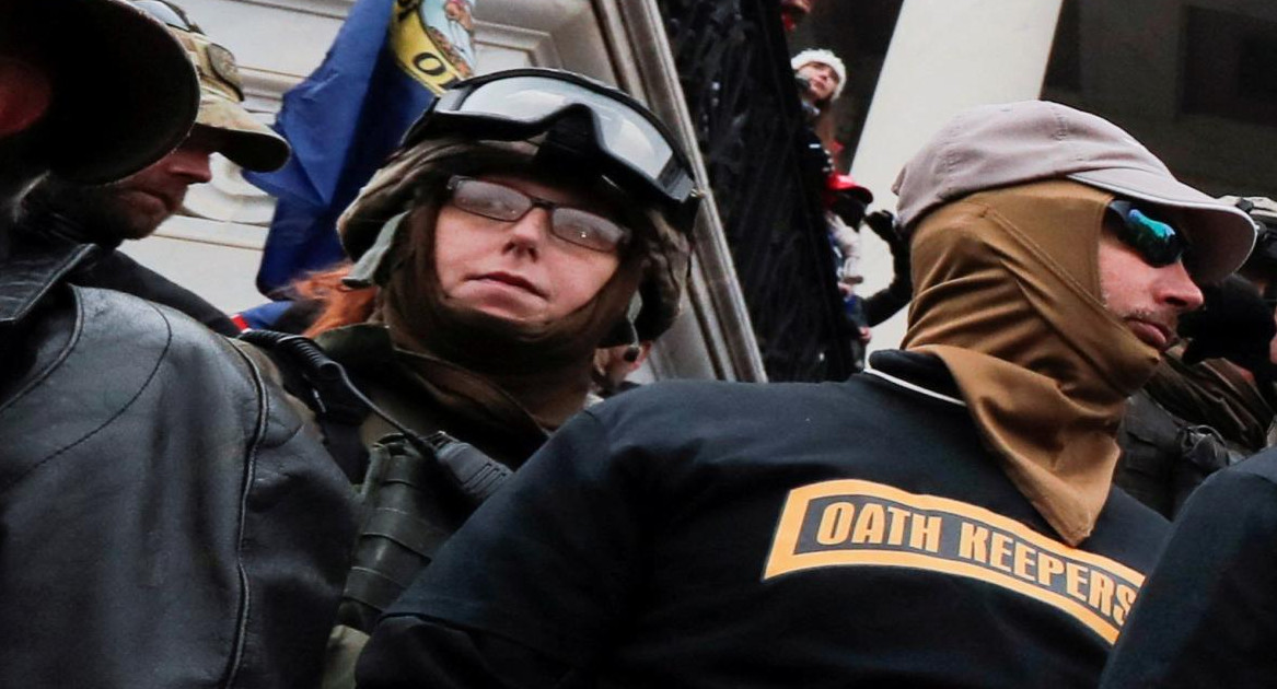 Jessica Watkins miembro del grupo Oath Keepers. Foto: REUTERS