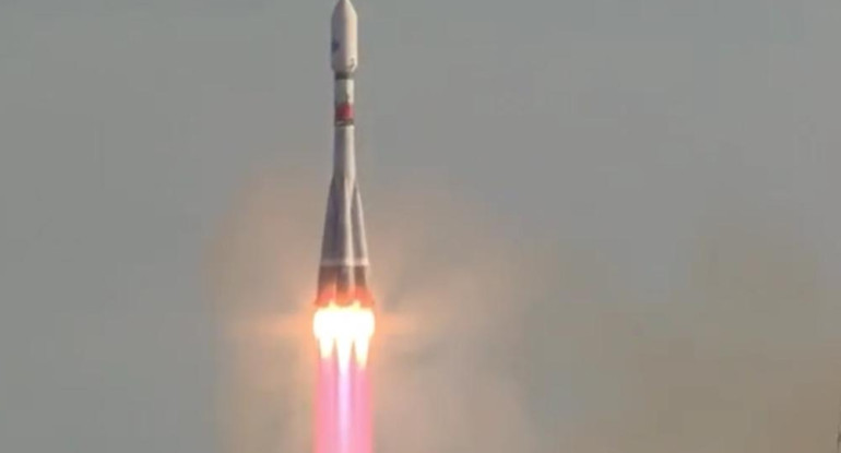 Satélite ruso. Foto: captura Ruptly.