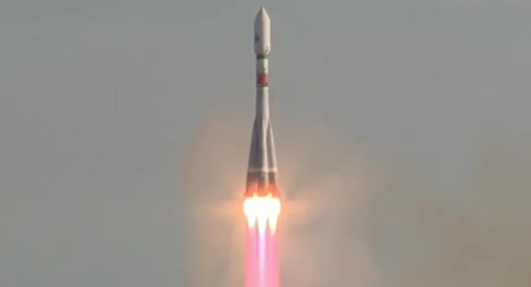 Satélite ruso. Foto: captura Ruptly.