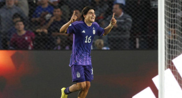 Luka Romero, la joya de la Selección Argentina Sub 20. Foto: EFE.