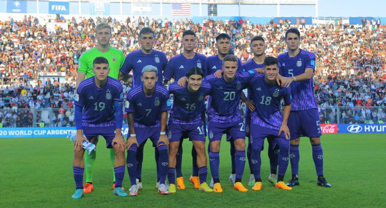 Selección Argentina Sub 20. Foto: Twitter @Argentina.