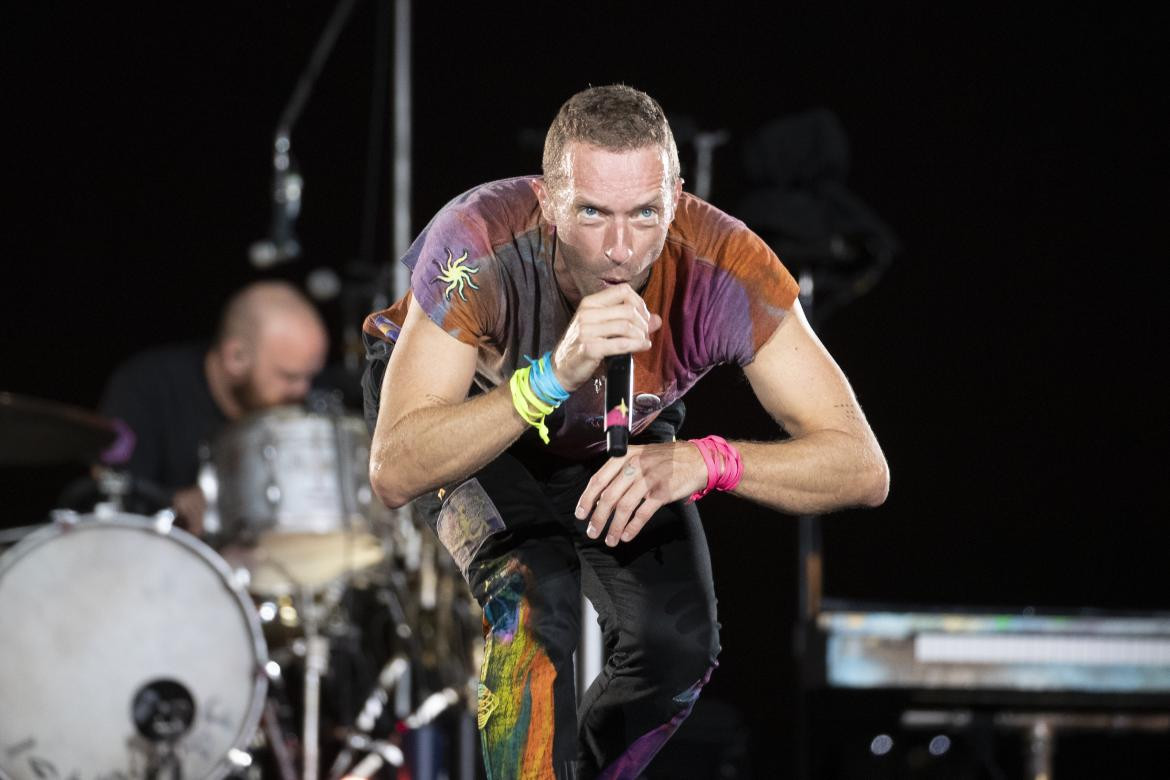 Chris Martin, cantante de Coldplay. Foto: EFE.