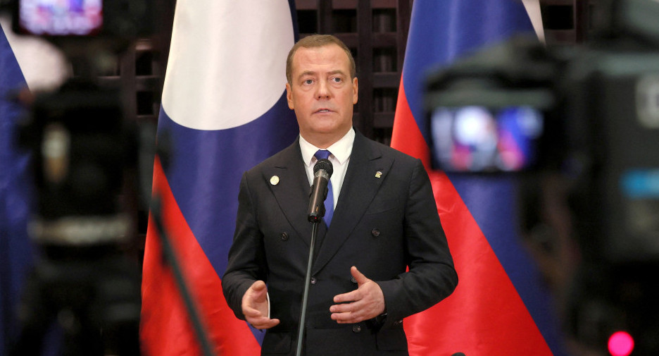 Dmitri Medvedev le agradeció a Raúl Castro por la ayuda de Cuba. Foto: Reuters.