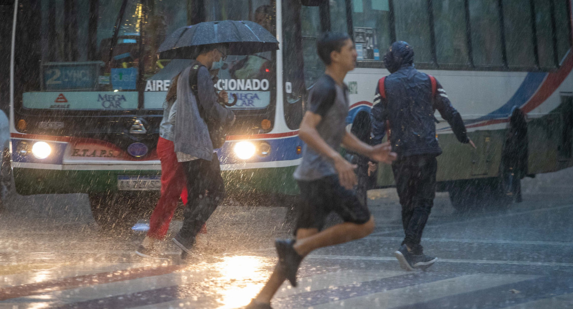 Lluvia, mal clima. Foto: NA.