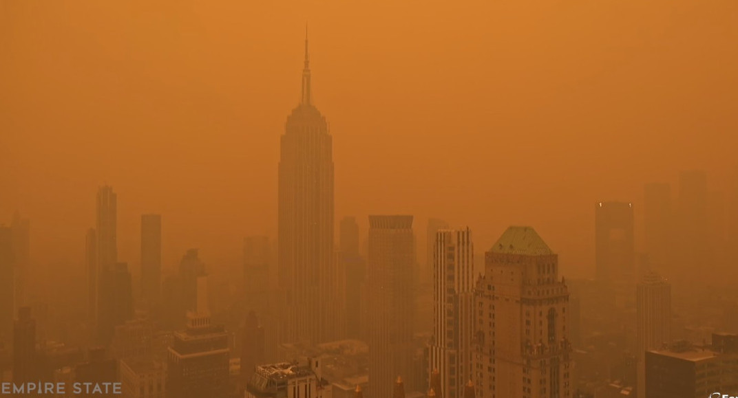 Incendios en Nueva york. Foto:  @MundoEConflicto