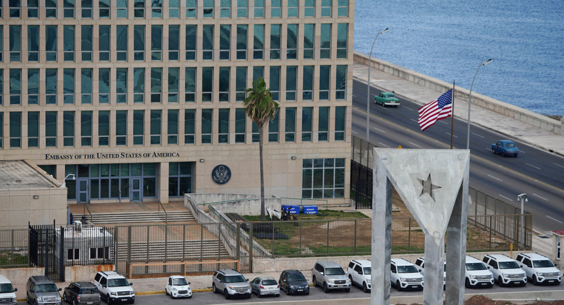 Embajada norteamericana en Cuba. Foto: Reuters.