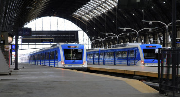 Trenes en la estación de Retiro. Foto: NA.