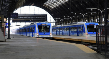 Trenes en la estación de Retiro. Foto: NA.