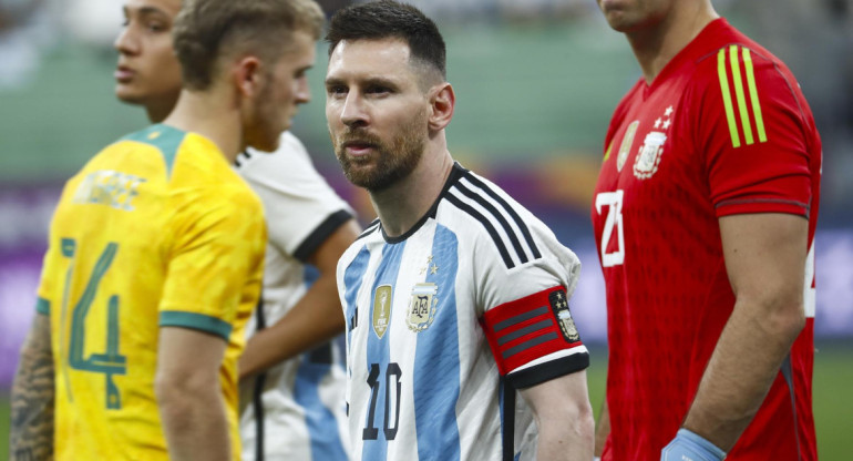 Lionel Messi puso el primero en China. Foto: EFE.