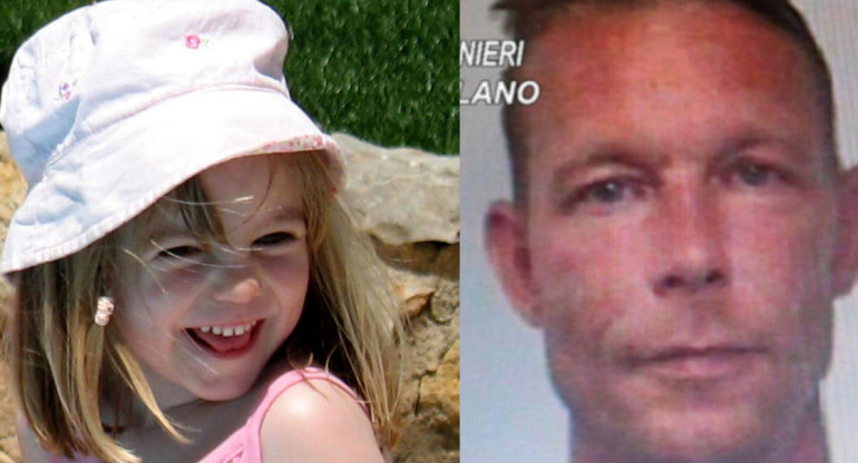 Madeleine McCann y el principal sospechoso del caso. Foto: NA