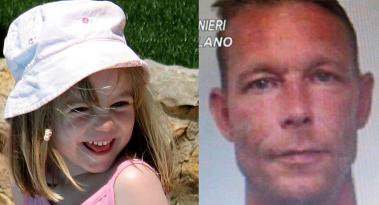 Madeleine McCann y el principal sospechoso del caso. Foto: NA