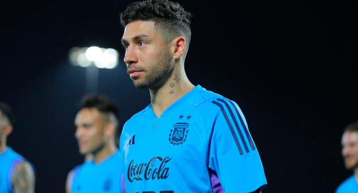 Gonzalo Montiel, jugador de fútbol. Foto: Télam