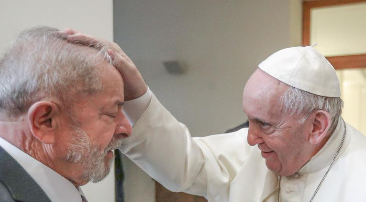 Papa Francisco y Lula. Foto: Reuters