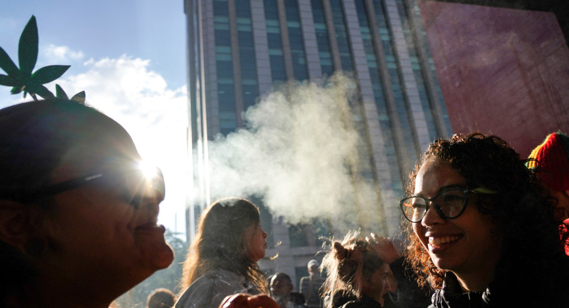 Marcha de la Marihuana en San Pablo, Brasil. Foto: Reuters