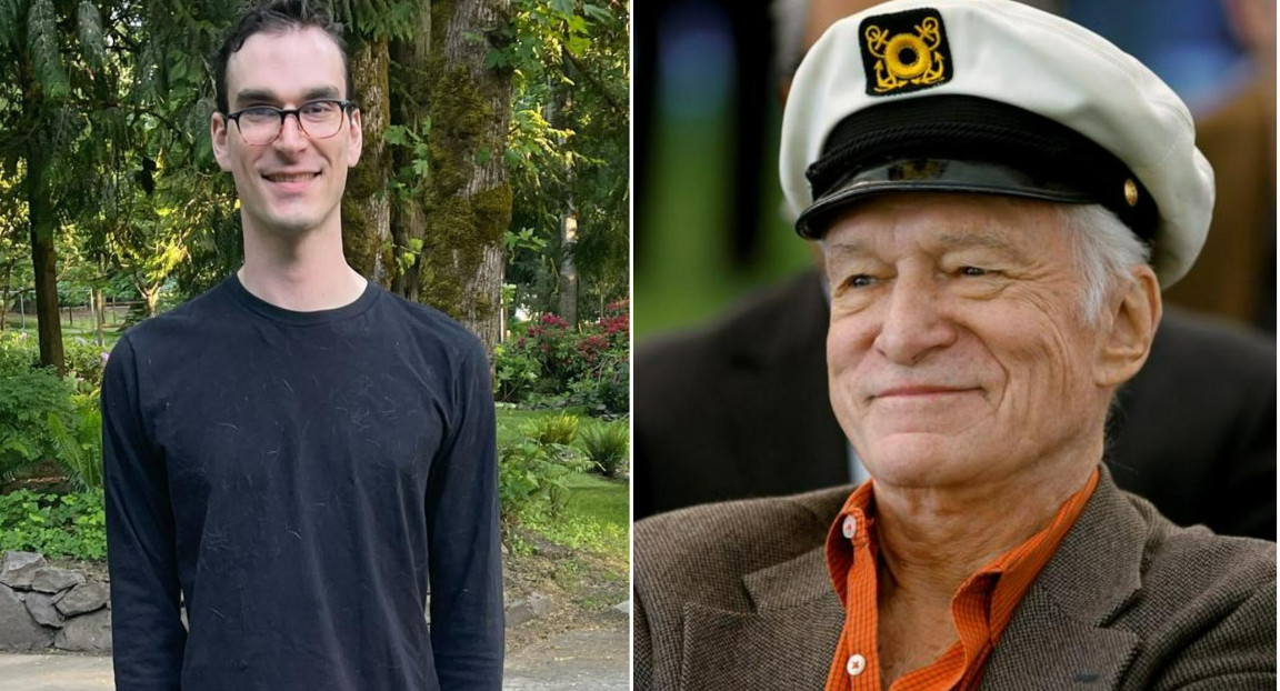 Marston y Hugh Hefner. Fotos: Instagram/marston101 - Reuters.