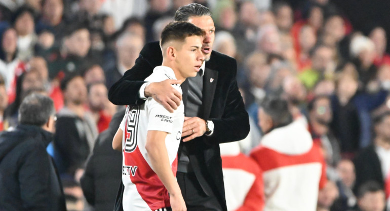 Claudio Echeverri; River Plate vs. Instituto de Córdoba. Foto: Twitter @RiverPlate.