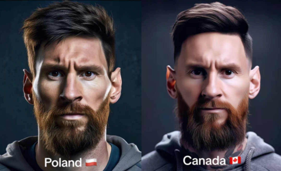 Messi con IA. Foto: TikTok/charactercraze