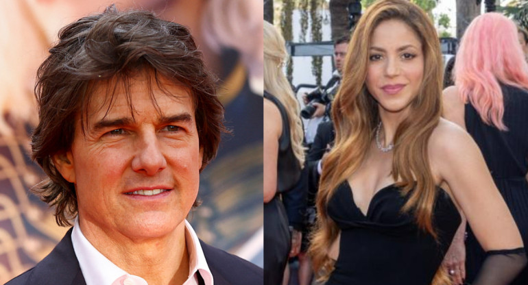 Tom Cruise y Shakira. Fotos: Reuters - EFE.