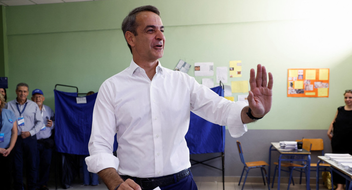 Mitsotakis, elecciones en Grecia. Foto: Reuters.