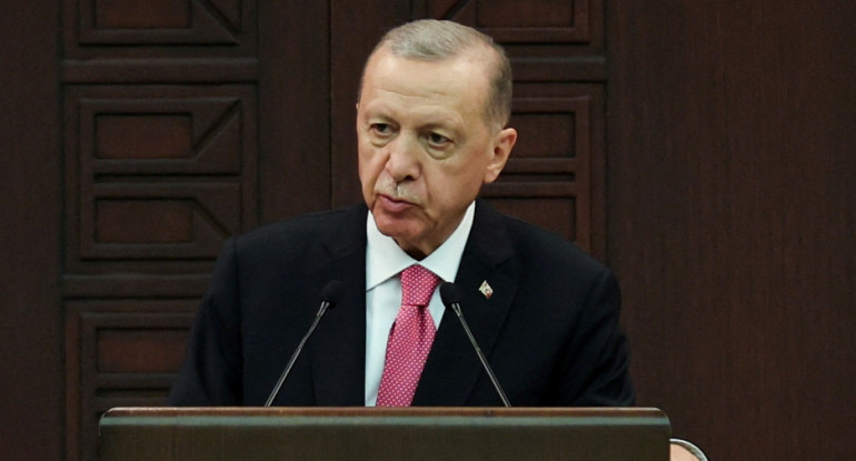 Recep Tayyip Erdogan, presidente de Turquía. Foto: Reuters.