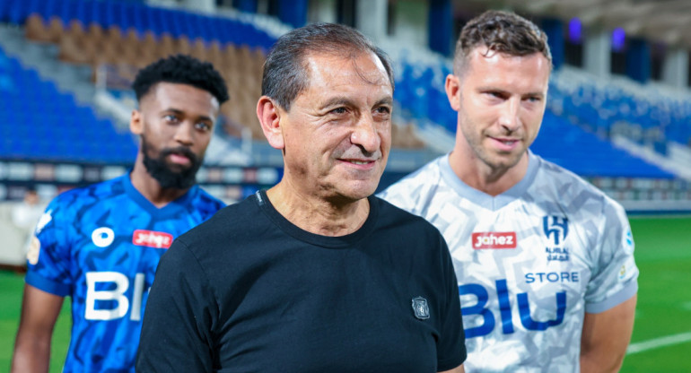 Ramón Díaz, cerca de dirigir en Brasil. Foto: Twitter @Alhilal_EN.