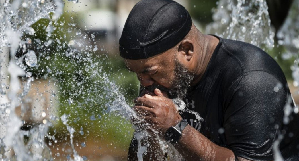 Ola de calor en Estados Unidos. Foto: Twitter/ @DiarioNacional9