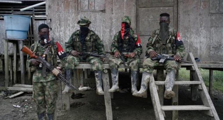 El grupo guerrillero ELN. Foto: Reuters.