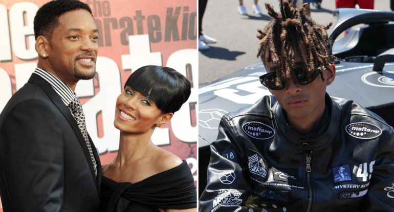 Will Smith junto a Jada Pinkett y Jaden Smith. Foto: NA - Reuters.