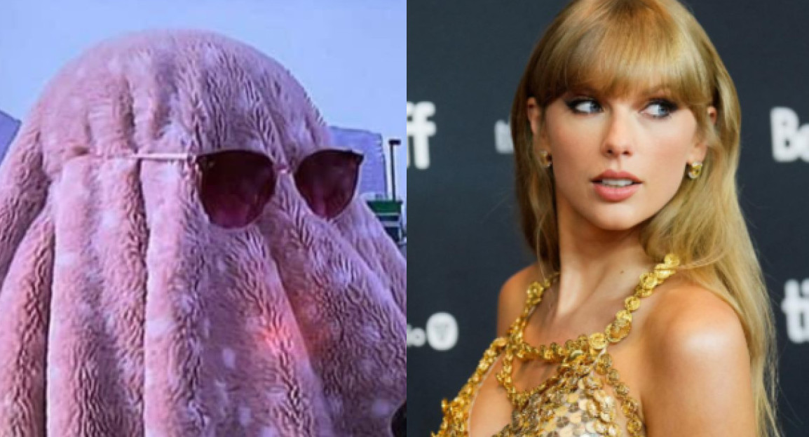 Una fan de Taylor Swift se disfrazó de fantasma para ir a un show. Foto: @Indie5051