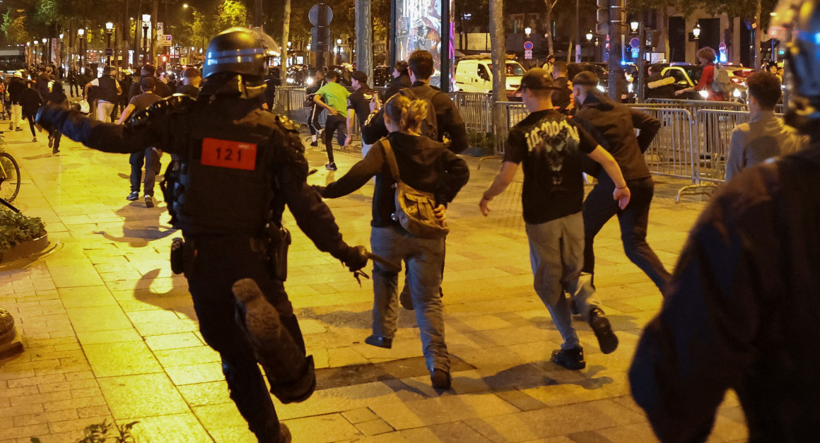 Manifestaciones e incidentes en Francia. Foto: NA.