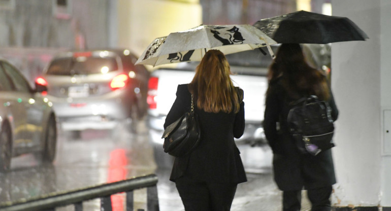 Lluvia, estado del clima. Foto: NA.