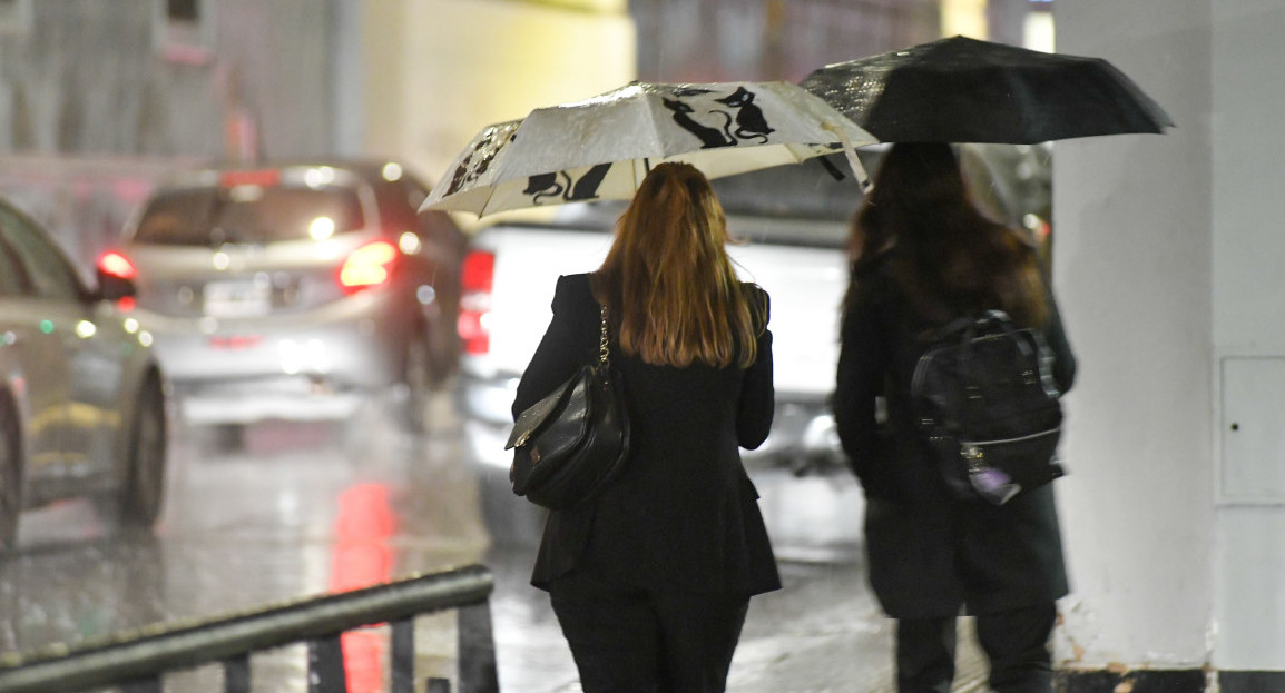 Lluvia, estado del clima. Foto: NA.