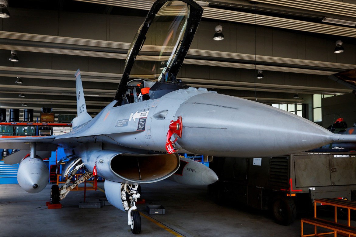 Avión de combate F16. Foto: Reuters.