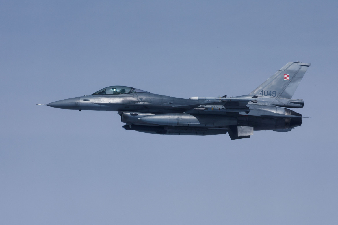 Avión de combate F16. Foto: Reuters.