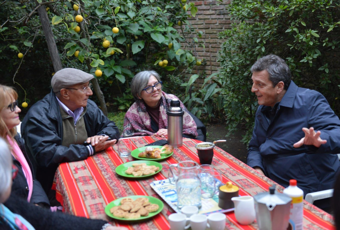 Sergio Massa en Vicente López. Foto: prensa