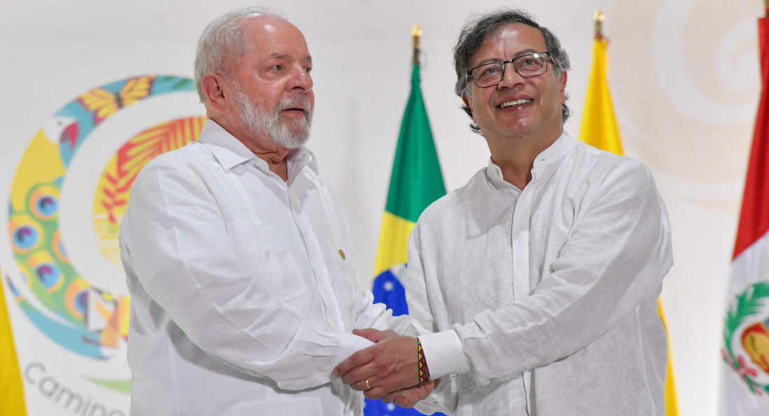 Lula da Silva y Gustavo Petro. Foto: Reuters.