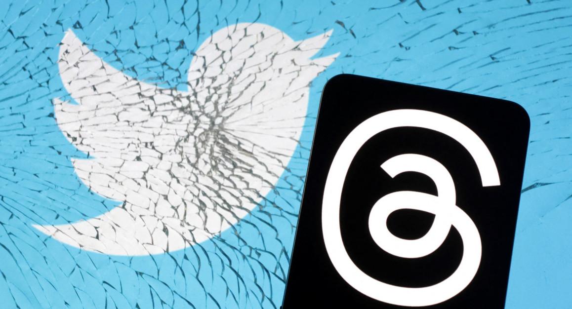 Threads y Twitter. Foto: Reuters.