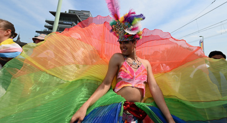 Marcha por Christopher Street Day, desfile LGBT en Colonia. Foto: Reuters.