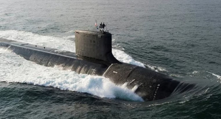 Submarino balístico de los Estados Unidos. Foto: Reuters.