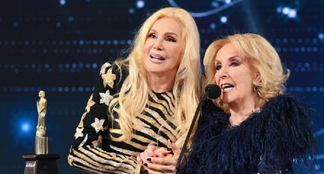 Susana Giménez y Mirtha Legrand. Foto: NA.