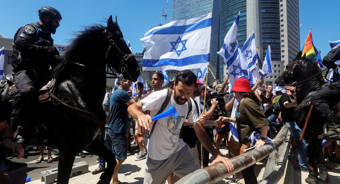 Manifestaciones e incidentes en Israel. Foto: Reuters.