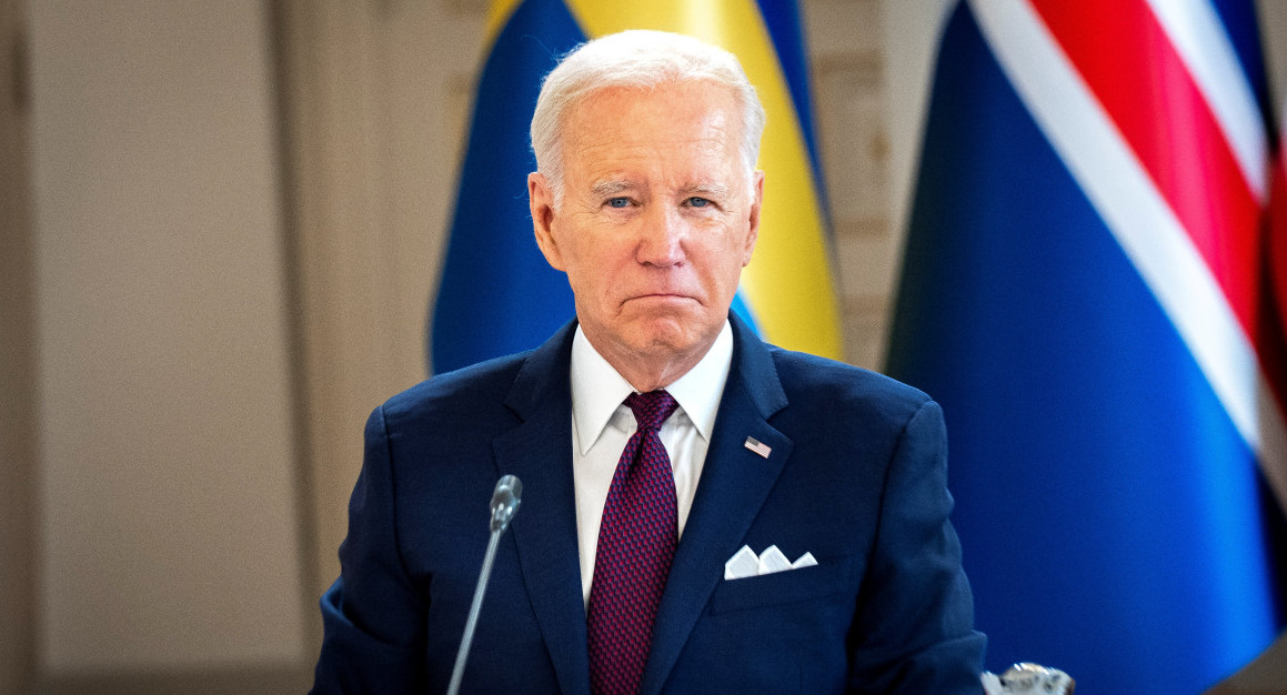 Joe Biden en el Palacio Presidencial de Helsinki, Finlandia. Foto: Reuters.