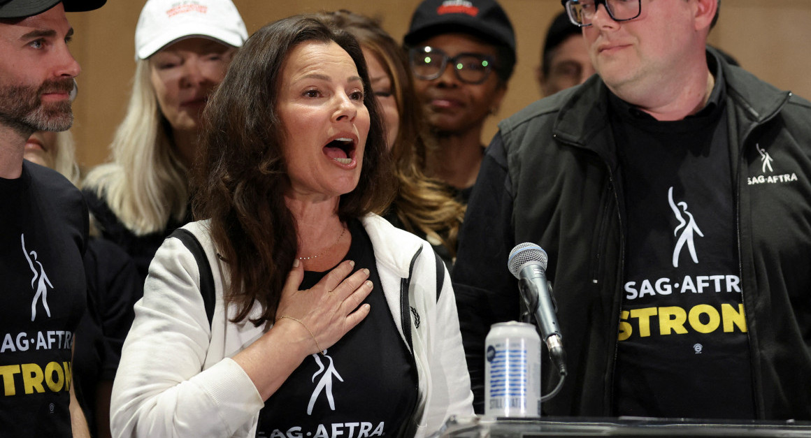 Fran Drescher, actual presidenta del sindicato de actores estadounidenses. Foto: Reuters.