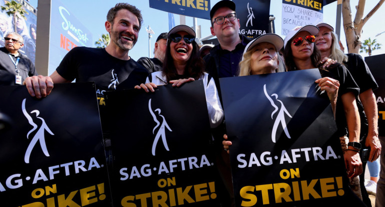 Hollywood, huelga. Foto: Reuters