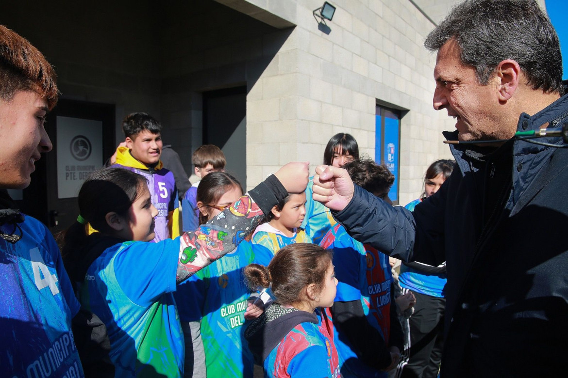 Sergio Massa en Pilar. Foto: Ministerio de Economía.