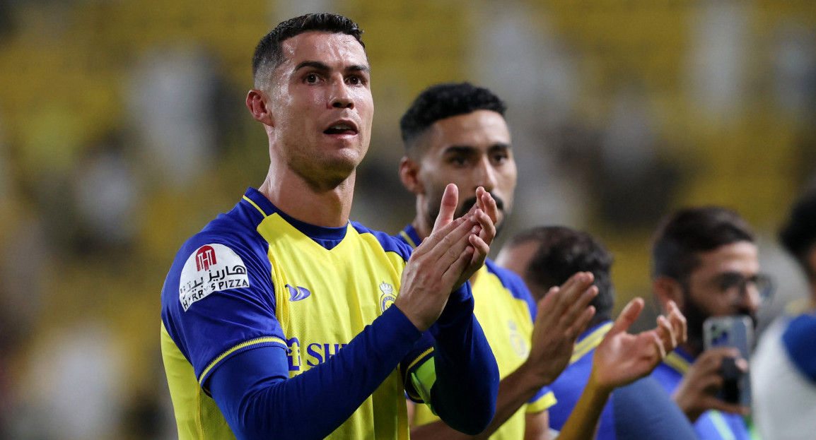 Cristiano Ronaldo destacó el nivel de la liga saudí tras ser goleado por el Celta de Vigo. Foto: Reuters.