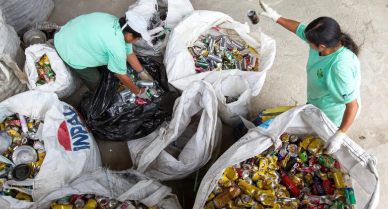 Reciclaje en Brasil. Foto: EFE