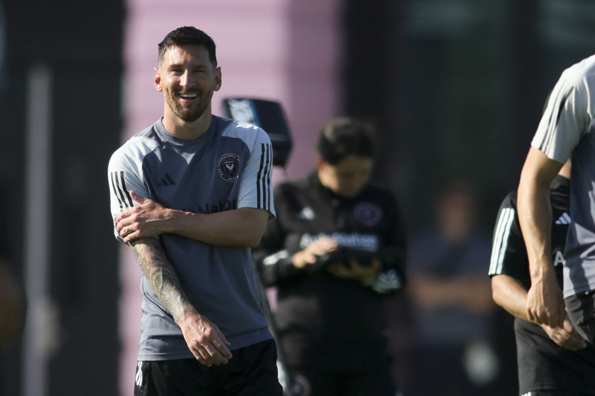 Contento, así está Lionel Messi en Inter Miami. Foto: Reuters.