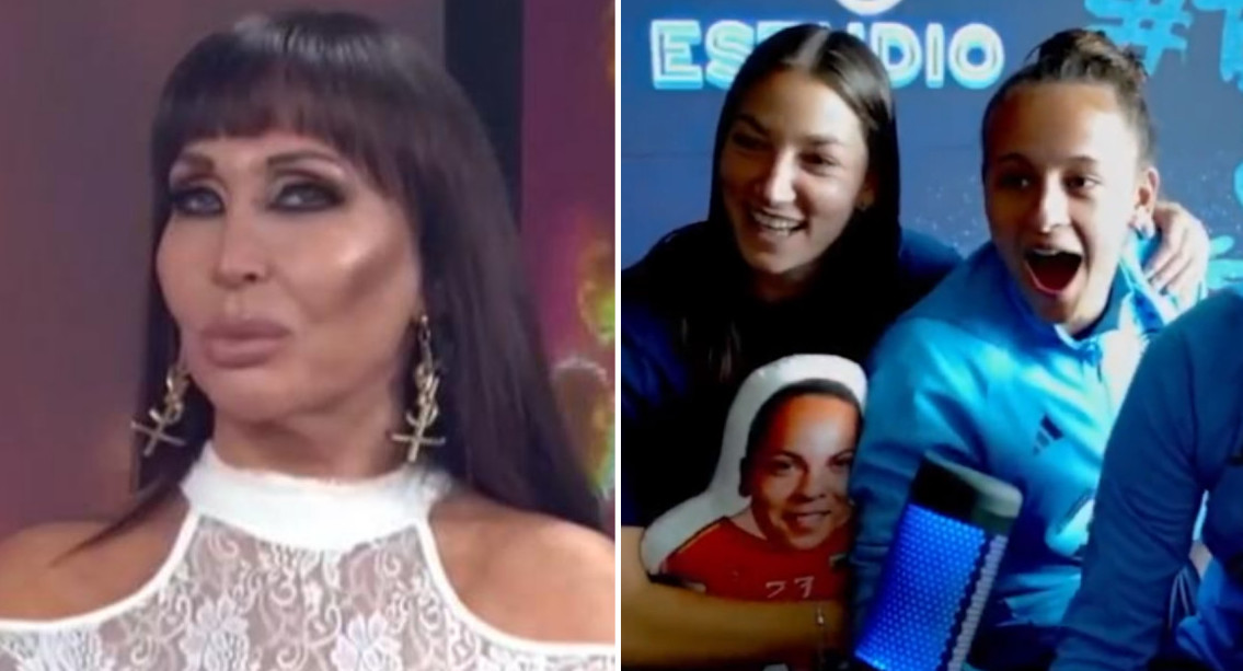 Moria Casán le dedicó un mensaje las jugadoras de la Selección. Foto: captura.