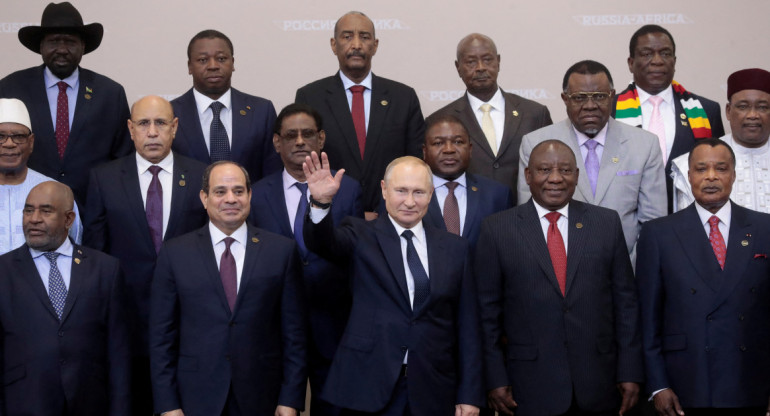 Cumbre Rusia-África. Foto: Reuters.